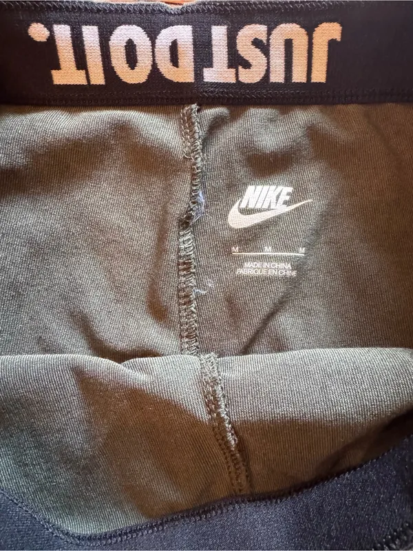 Nike “Just Do It” Leggings – Women’s Medium, Hunter Green, NWOT - Image 5