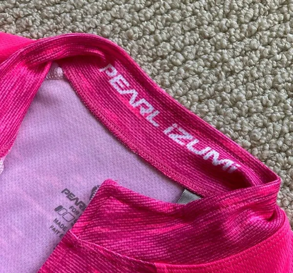 NEW Pearl Izumi Short Sleeve Cycling Jersey Select Hot Pink with Pockets NWOT - Image 4