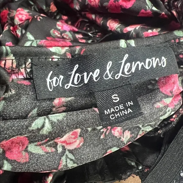For Love & Lemons x Victoria’s Secret Collab Floral Melrose Mini Dress size S - Image 16