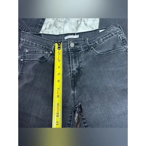 Levi's Black Straight Leg 505 Jeans casual denim size 29 - Image 4