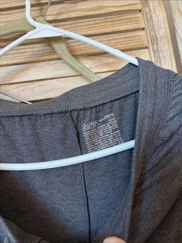 Gilligan & O'Malley Ladies Charcoal Gray Drawstring Lounge Slacks Medium - Image 3