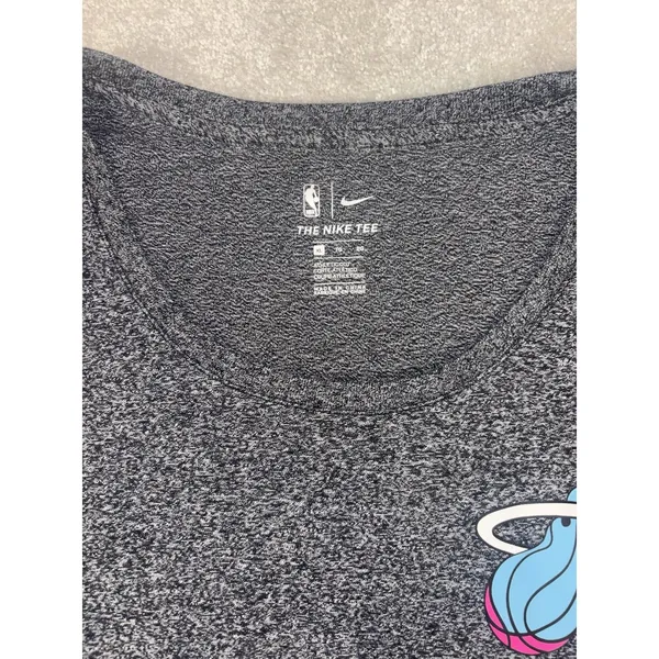 Nike NBA Miami‎ Heat Vice Nights Long Sleeve T-Shirt Hyper Elite Gray Xl Womens - Image 7