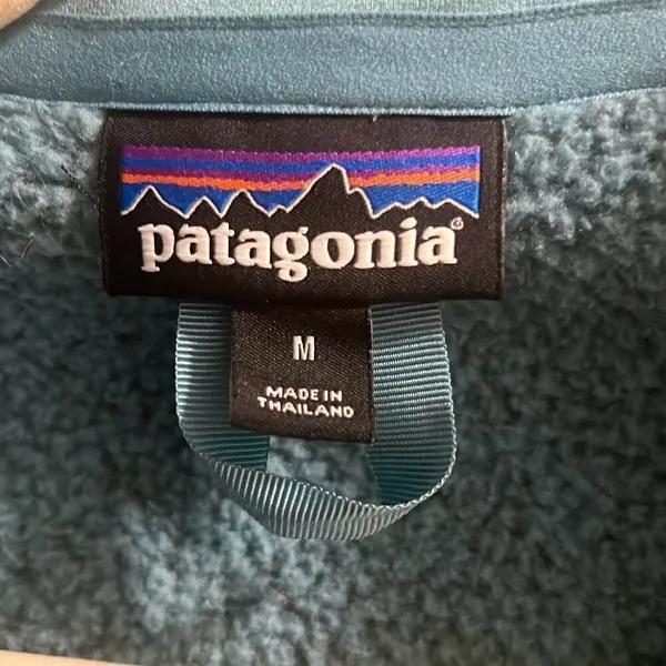 ✨Patagonia Women's Better Sz Medium Sweater 1/4 Zip Fleece Berlin Blue✨ - Image 7