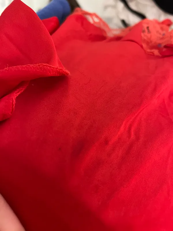 Victoria's Secret Karessa Vintage Red Lace Silk Cami - Image 4