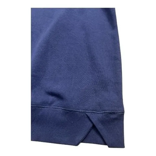 Women Navy Blue Cotton Sweatshirt Plus Size 2X Crewneck Fleece Athletic DIP - Image 6