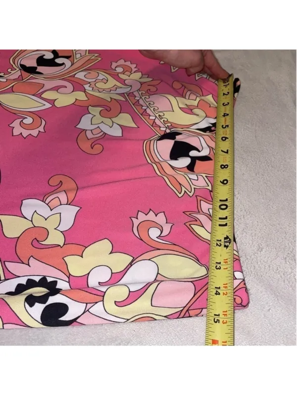 Y2K Pink Pucci Inspired Mini Skirt Retro Glam Mall Girl Vibes - Image 7
