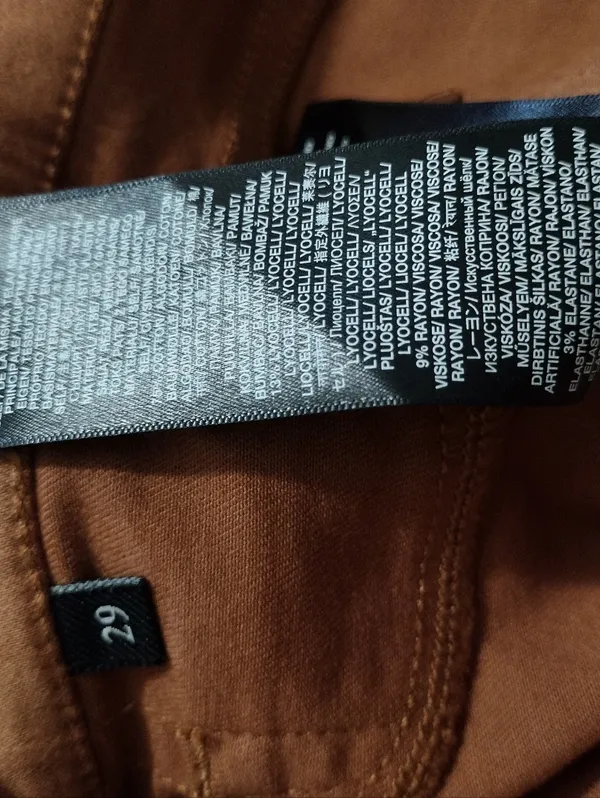 7 For All Mankind Coated Cognac Jeans - Image 3
