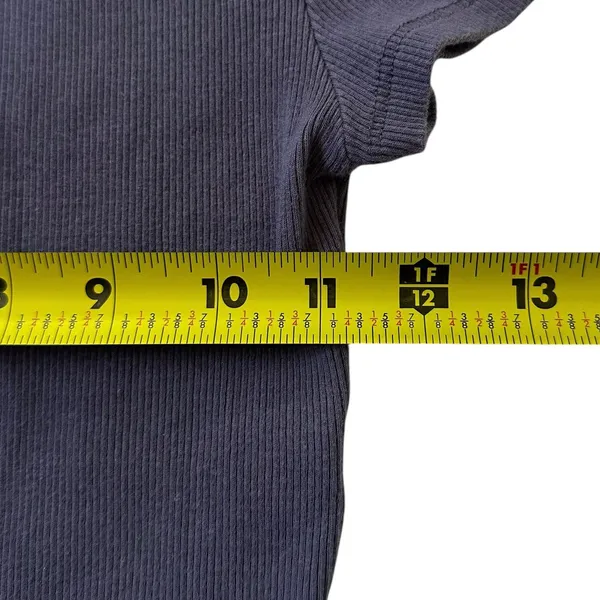 Garage Gray Ribbed Crop Top Women's Size Small | 6-33 - Image 6