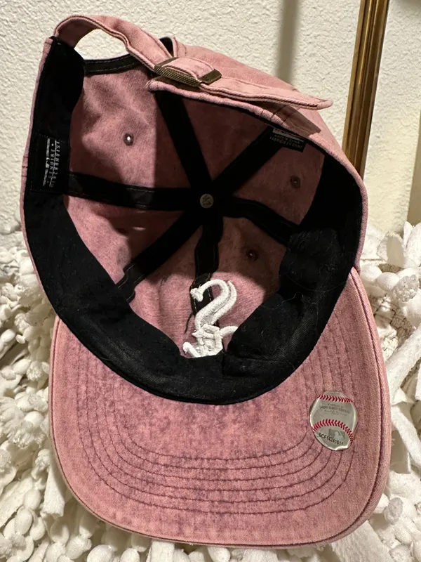47 Brand CHICAGO WHITE SOX Well Worn Raised Chain Cap Pink Washed Women’s - Image 5