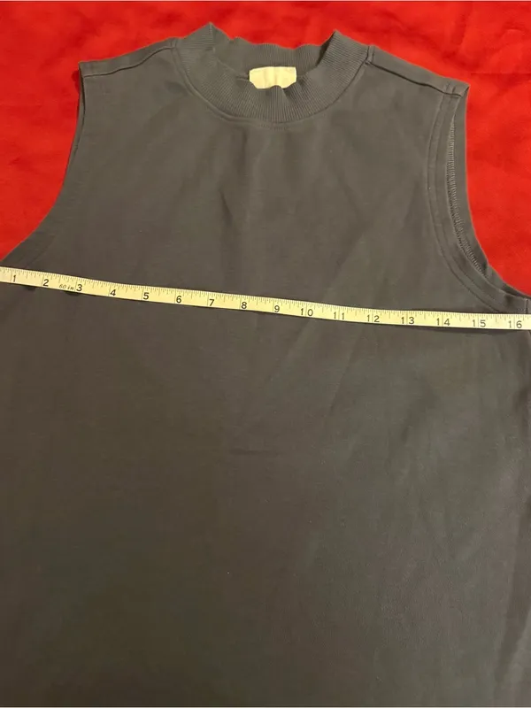 Pact Sleeveless Crewneck Tank Top - Charcoal - Image 5