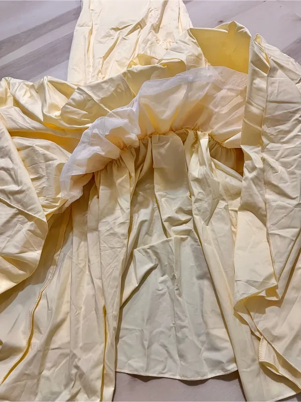 Babyboo NWT Women Small Angelina Maxi Dress in Lemon Princess Coquette Wedding - Image 10