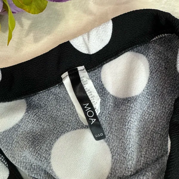 Moa Moa Black and White Polka Dot Skirt - Image 9