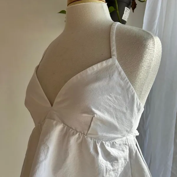 Abercrombie white sweetheart peplum tank - Image 3