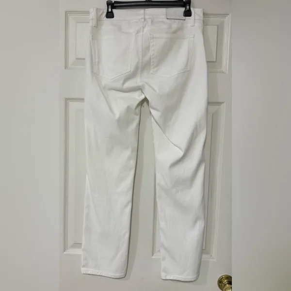 Ralph Lauren Women's Classic White Straight Leg Jeans Size 8 - Image 8