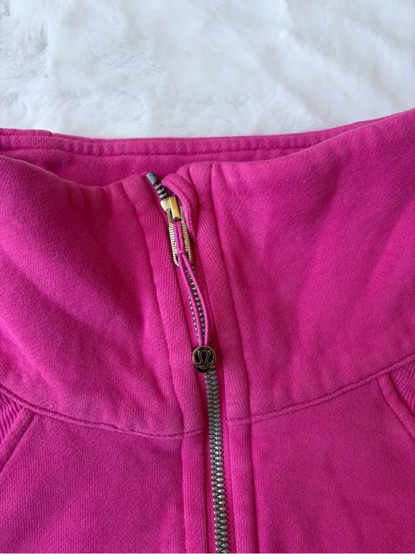 Lululemon Sonic Pink Scuba Oversized Funnel Neck Half Zip - Image 7