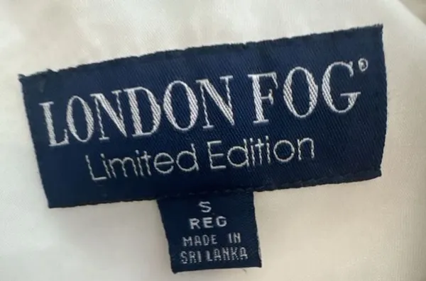London Fog Limited Edition Jacket Size S Reg White Hooded Anorak - Image 2