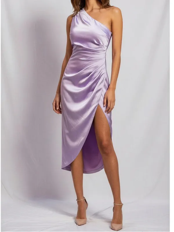 ELLIATT Cassini One Shoulder Dress, Lilac, Small - Image 2