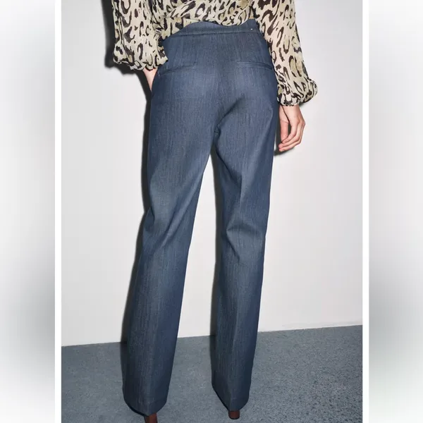 Zara NWT blue pants - Image 6