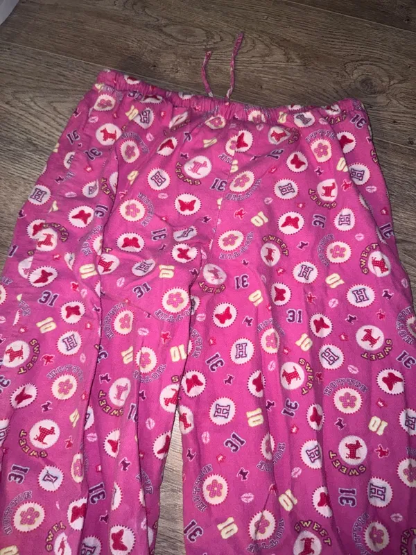 Vintage Y2K Sweet Hottie Pink Pajama Pants small - Image 8