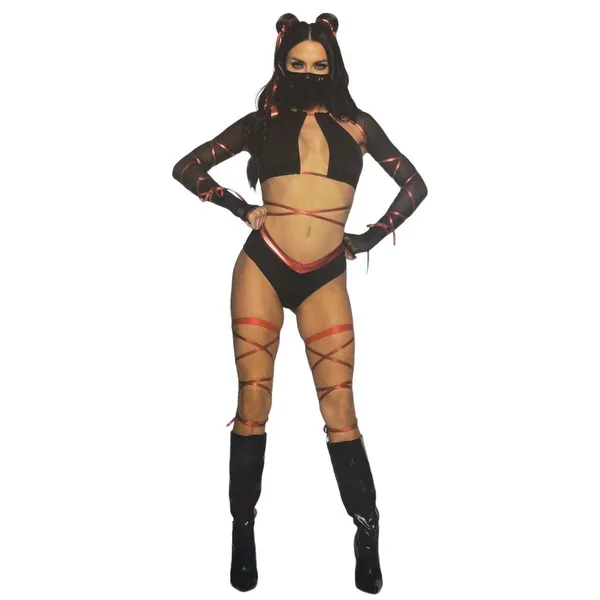 NEW Leg Avenue Lethal Ninja Sexy Ninja Halloween Costume Size Large - Image 3