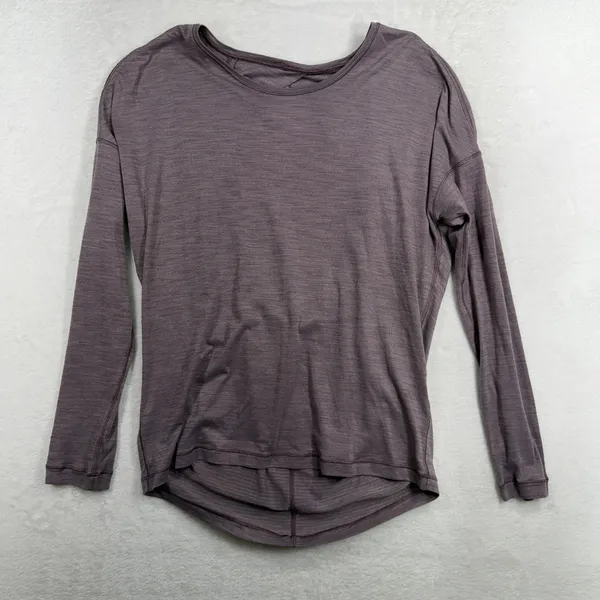 Lululemon 6 Get Set Long Sleeve Heathered Smoky Blush Frosted Mulberry Luon - Image 4