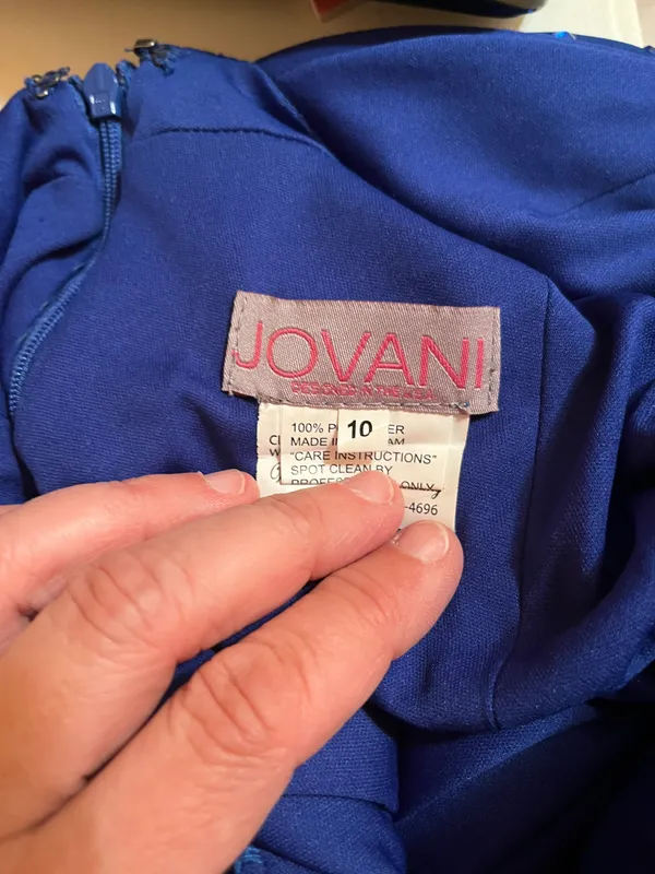 Jovani Royal Blue Gown - Image 12