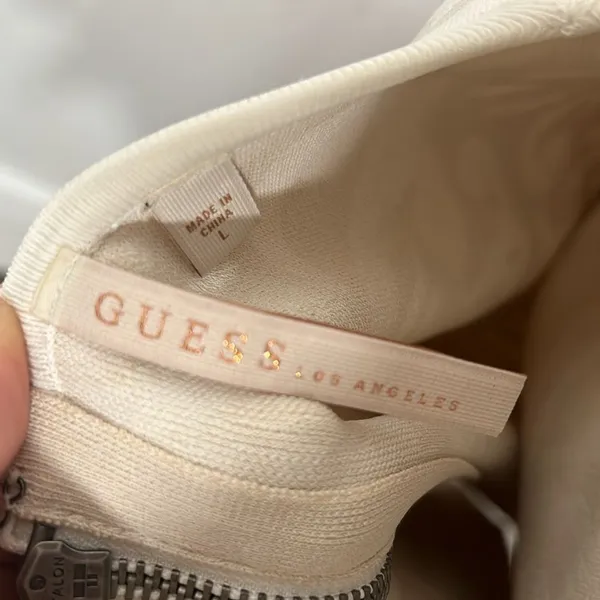GUESS ornate diamond dress milk multi Size Large NWT - Image 5