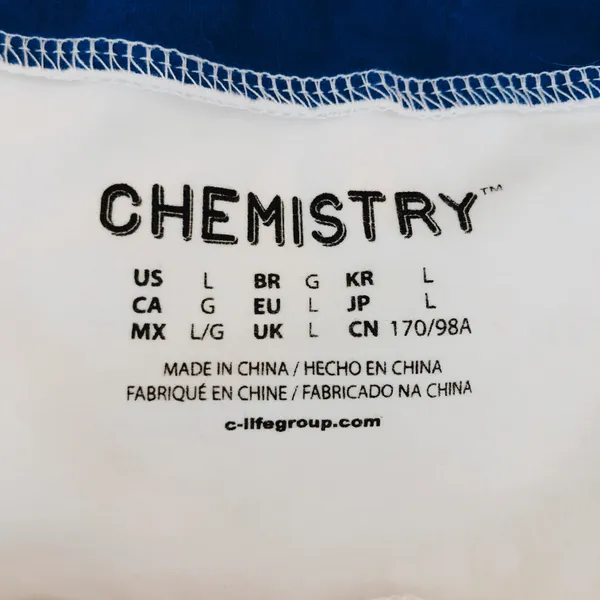 Chemistry Multicolor Nasa Crop Top Size L - Image 5