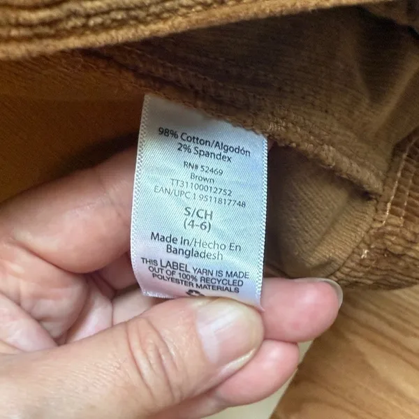 Time and Tru Womens Corduroy Jacket Brown‎ Size S 4-6 TT31100012752 NWT - Image 4