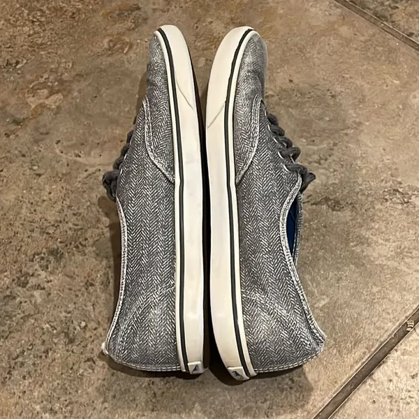 Vans Grey Pro Authentic Old Skool Skate Shoes Sneakers Unisex Size M5.5 W7 TB8C - Image 7