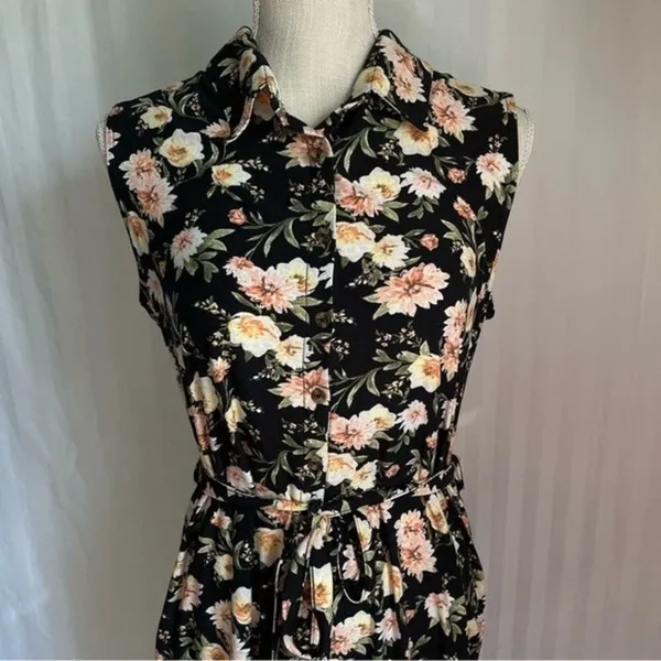 No Boundaries Floral Lace Back Dress XL Junior’s 15-17 EUC - Image 6