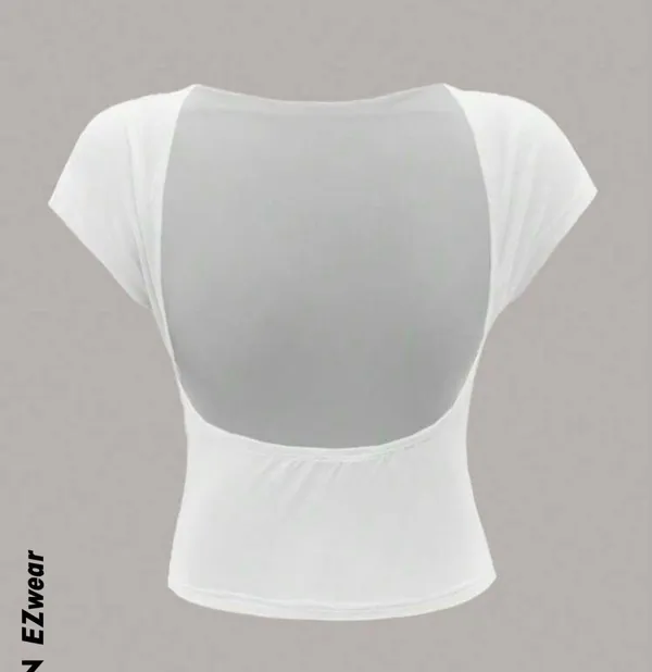 White Backless Top - Image 2