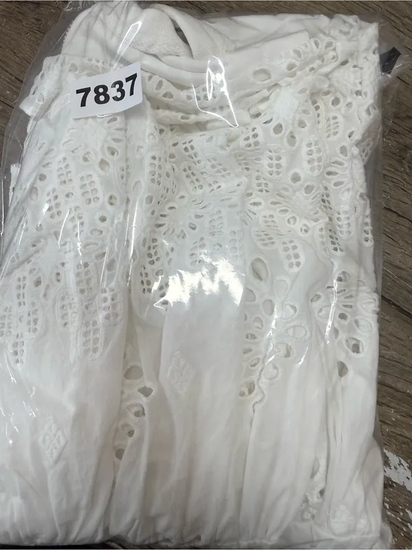 SEA New York white lace asymmetric blouse size extra small - Image 5