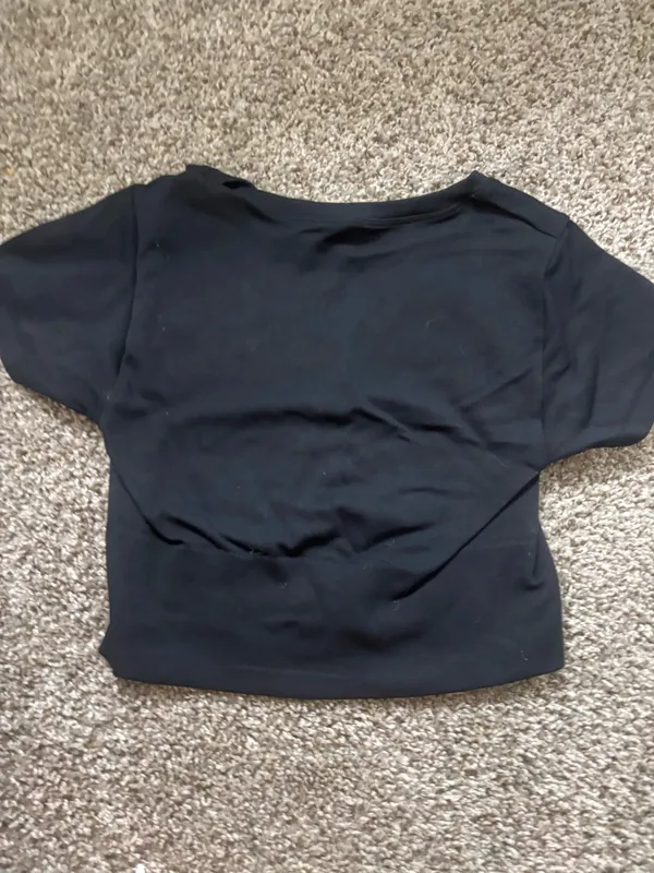 OFFLINE by Aerie Workout Top Cropped Black - Image 4