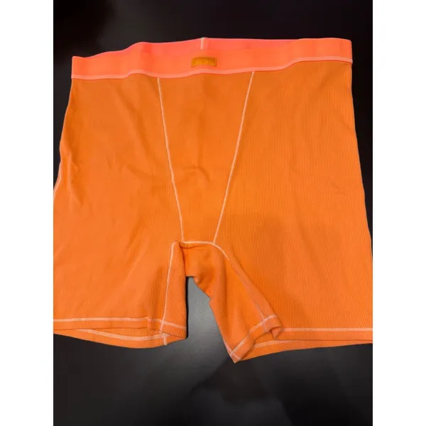 Skims Women's‎ Apricot Breathable Stretch-Cotton Ribbed Boxers 2X NWT - Image 5