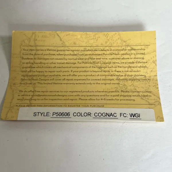 Patricia Nash Isla‎ Cosmetic Case Womens Cognac Distressed Vintage Leather Pouch - Image 11