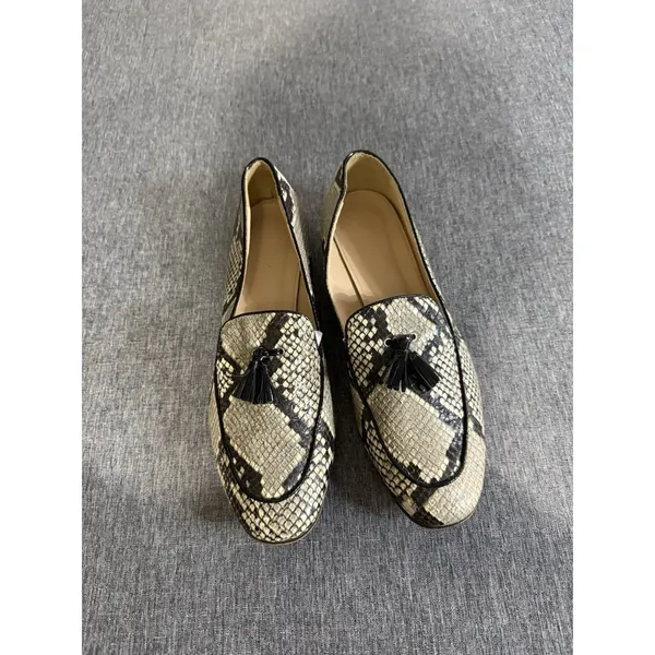 J Crew Womens Charlie Loafer Size 10 Brown Tasseled Slip On Venetian Flat Shoe - Image 2
