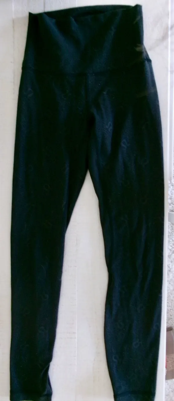 Lululemon Align High-Rise 25” Leggings - Embossed Monogram Logo Black - Image 3