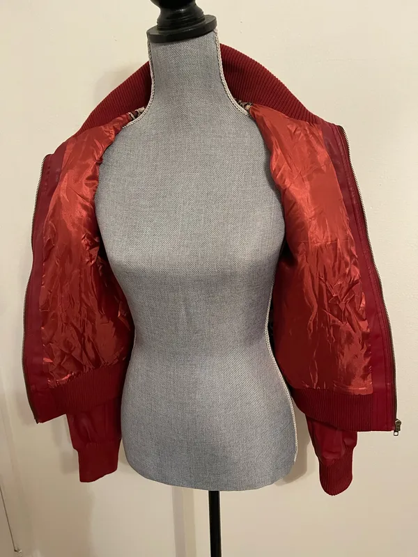 Zenana Red Faux Leather Jacket - Image 13