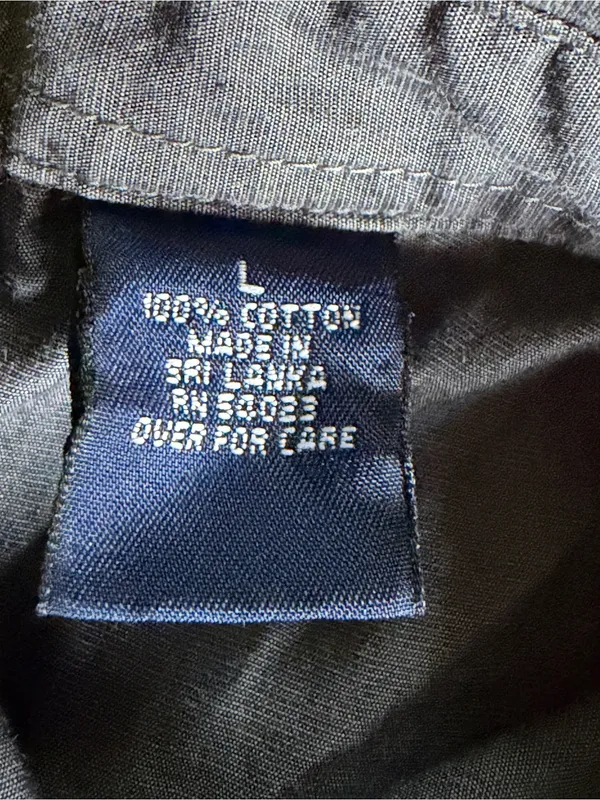 Gap Gray Button Down Blouse Junior’s Size L - Image 5