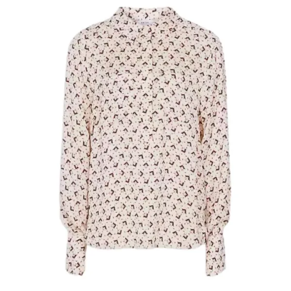 Reiss NWOT Pia Printed Geometric half button up - 2 ($228) - Image 6