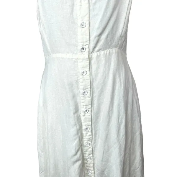 Anthropologie Maeve Colorblocked Contrast Midi Dress White Black‎ Size US XL - Image 3