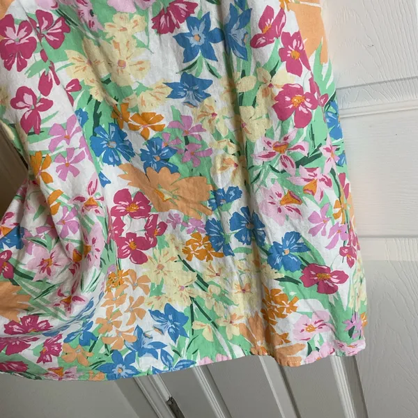Old Navy floral Mini Sleeveless linen blend with pockets Dress Size X-Large - Image 5