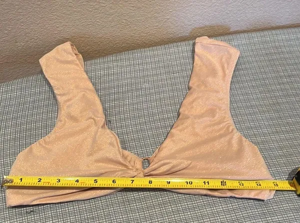 Aerie Pink Pink Gold Crop Top Bralette Top Size XL - Image 11