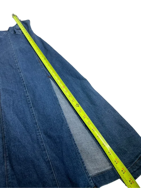 House of Harlow 1960 Denim A line Midi Dress - Image 10