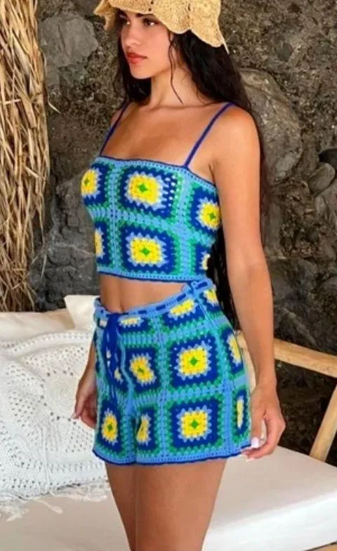 ZARA crochet top blouse crop top bandeau open work summer vacation open back - Image 5