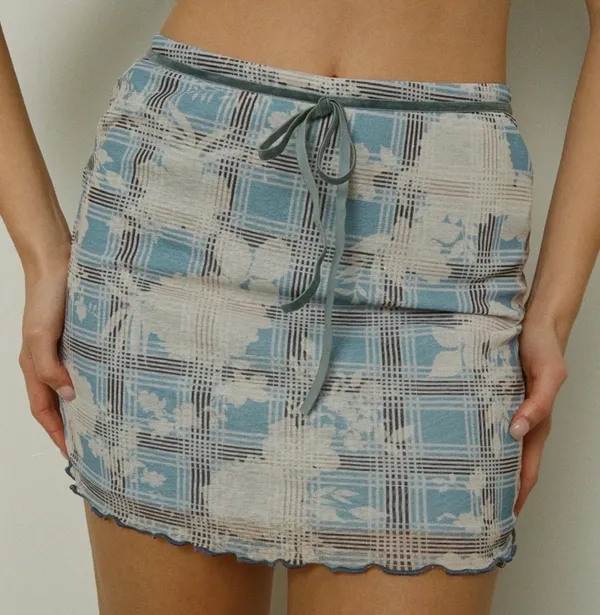 Tiger Mist Hampton Mini Skirt Plaid - Image 2
