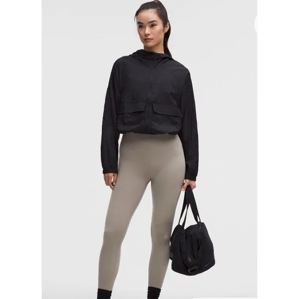 Lululemon Glow Up SHR Tight 25" Warm Ash Grey Women's Size 10 Legging Sport NEW - Image 2