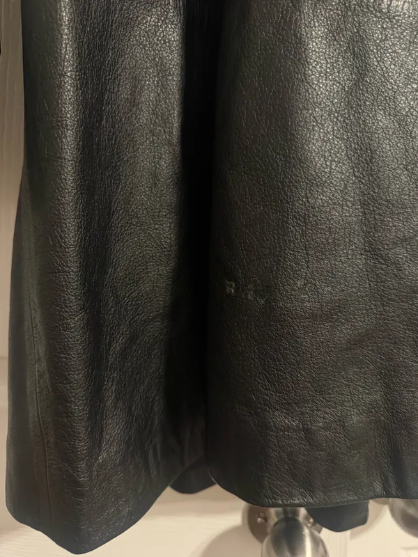 100% Leather Vintage Jacket Black Size L - Image 7