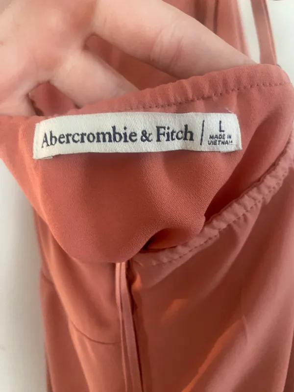 Abercrombie Salmon Cocktail Dress Size L - Image 5